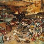The black plague in Middle Ages